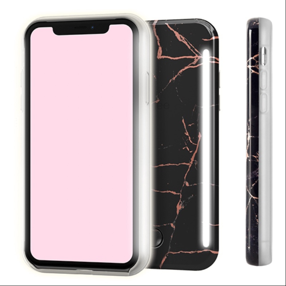 Dual Front and Back Selfie Studio Lighting Case